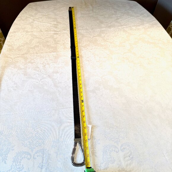 Chico’s Adjustable Belt – Black w/ Antiqued Silver Tear Drop Clasp – NWT - Picture 10 of 13